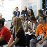 Audience during the mini presentations at the PRACE booth ISC 2016