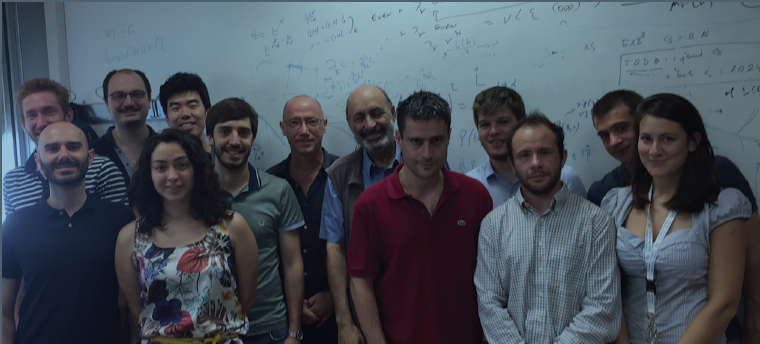 Luca Biferale (centre back) and his colleagues from the University of Rome Tor Vergata