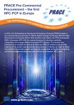 Fact Sheet-PRACE Pre-Commercial Procurement- the first HPC PCP in Europe