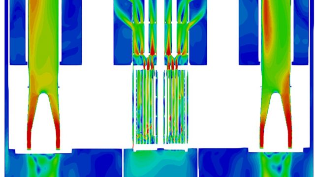 Velocity field in the mid-plane of E-SCAPE