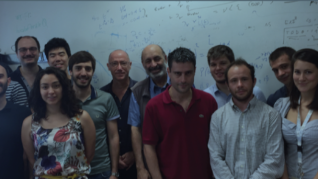 Luca Biferale (centre back) and his colleagues from the University of Rome Tor Vergata