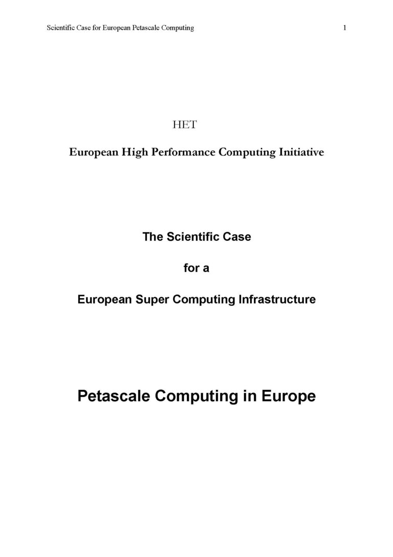 The Scientific Case for Computing in Europe 2018-2026